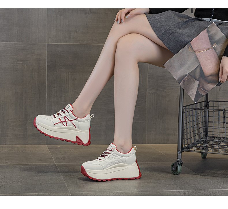 Giày sneaker nữ đế dày chunky phong cách bánh mì tăng chiều cao — M2971-1 màu mơ nhân nhung, M2971 Đỏ Một Lớp, M2971 Đen Một Lớp, M2971 màu mơ, một lớp lót chi tiết 18