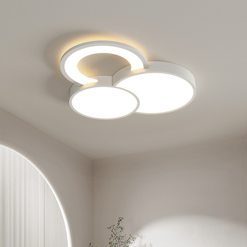 Creativo y simple, iluminación de dormitorio con techo de viento, lámpara de sala de estar, lámpara de comedor de moda, cuatro habitaciones, dos habitaciones, lámpara de casa completa.