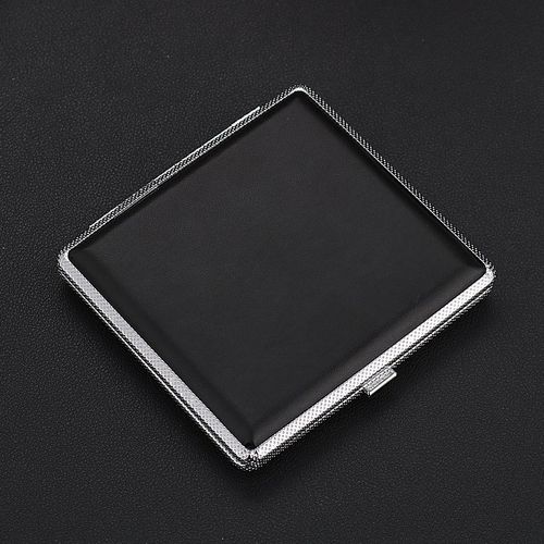 De Shan Metal Cigarette Case for Men, 20-Pack, Portable, Creative and Fashionable, with Pressure-Proof Cigarette Holder
