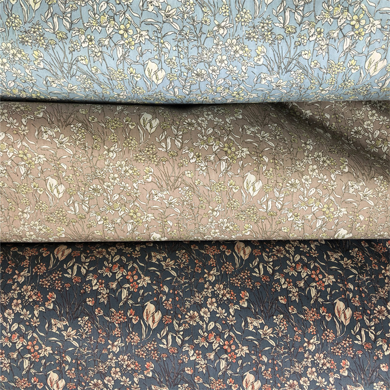 秋冬新款古典碎花纯棉布 时尚花卉卡通面料 儿童床品 手工DIY布