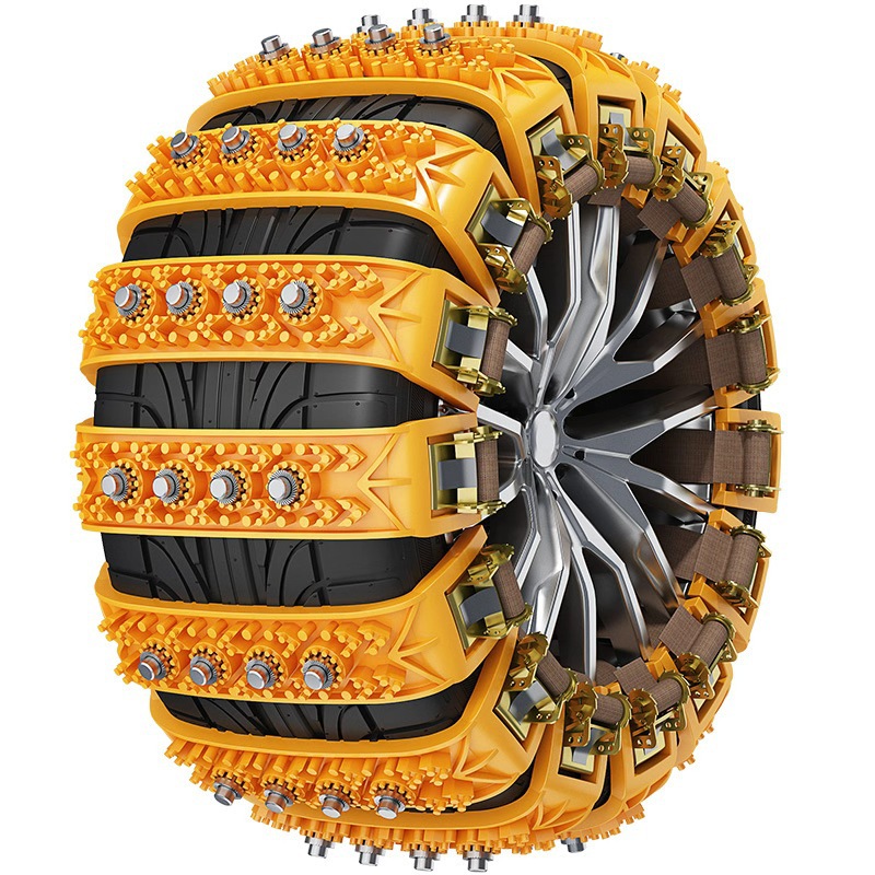 Factory Direct Sales Car Tire Snow Anti-Skid Chains, Universal Emergency Anti-Skid Device for Cars and Off-Road Vehicles, One Piece