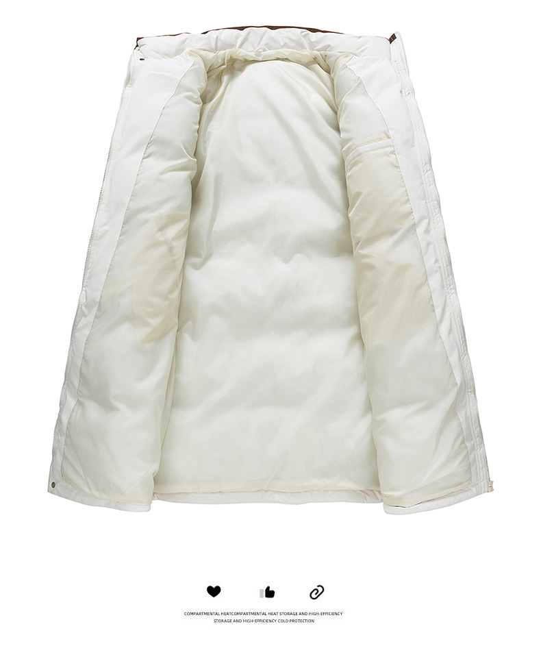 Winter Padded Longline Down Jacket For Men And Women Windproof_voghion.com