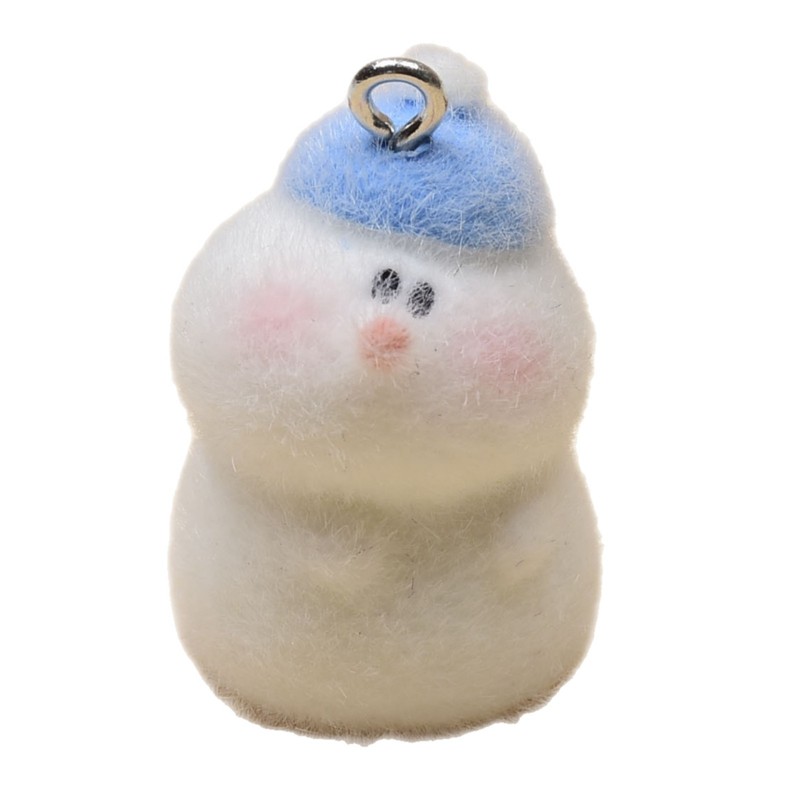 樹脂植毛雪だるま立体漫画 DIY バッグ携帯電話チェーンペンダント手作りジュエリーペンダントアクセサリー材料|undefined
