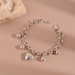 韓国版東大門ファッション愛ブレスレット男女カップルins小衆円珠軽豪華ファッション冷淡風アクセサリー