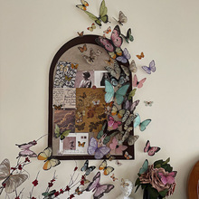 3D蝴蝶仿真墙贴DIY卧室玄关背景墙面装饰品ins墙贴纸自粘墙面定制