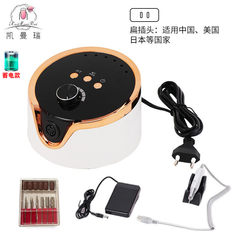 Pulitzador de uñas transfronterizas, pulitador de uñas conveniente de carga, pulitador de uñas profesional de eliminación de piel muerta 45000RPM
