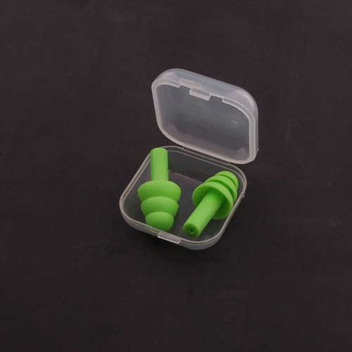 Wireless soundproof earplugs, anti-noise sleeping earplugs, silicone Christmas tree-shaped set, swimwear supplies, adult earplugs