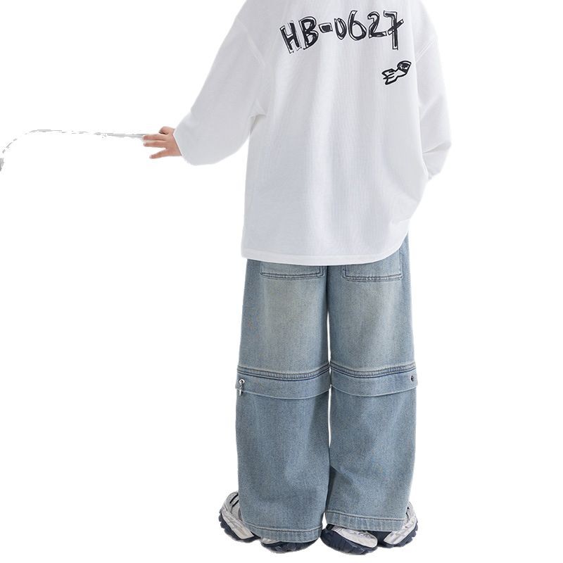 BL2619 Blue Denim Princess Hose Neue Kinder Sonstiges Europäische und amerikanische Jeans_voghion.com