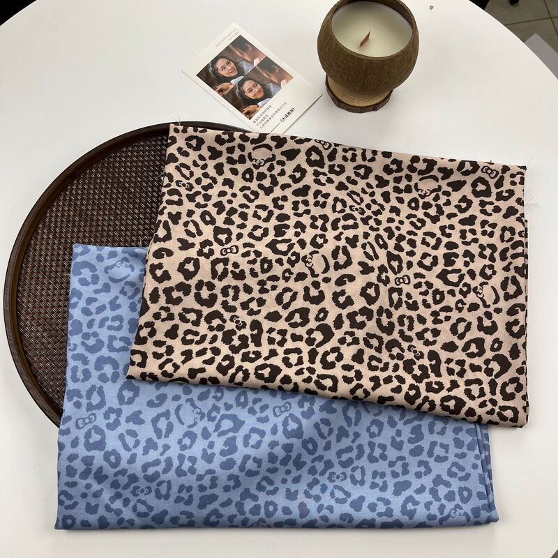 Tencel Lyocell Leopard Print Fabric Home Clothes Pajamas Postpartum Clothes Fabric
