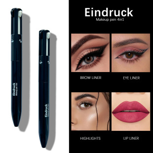 4��1���y�P ��ɫ4ɫ�ĺ�һ�����߹��۾�ü�P4in1 makeup pen