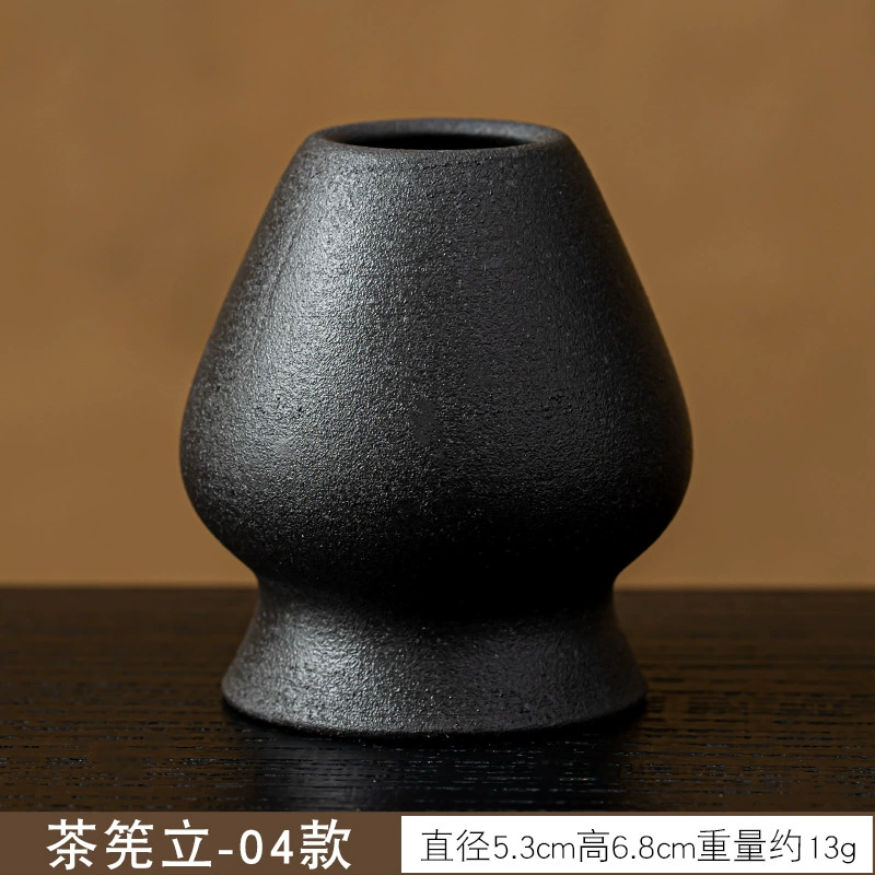 Держатель венчика для чая Matcha Whisk Stand (Tea Lion) керамический держатель для чая Чашэн, рисунок цветка сакуры, 5.3×6.8 см