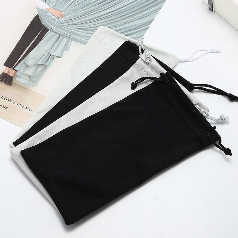 Needle a high-grade matching glasses bag microfiber mobile phone jewelry sunglasses bag wholesale order LOGO