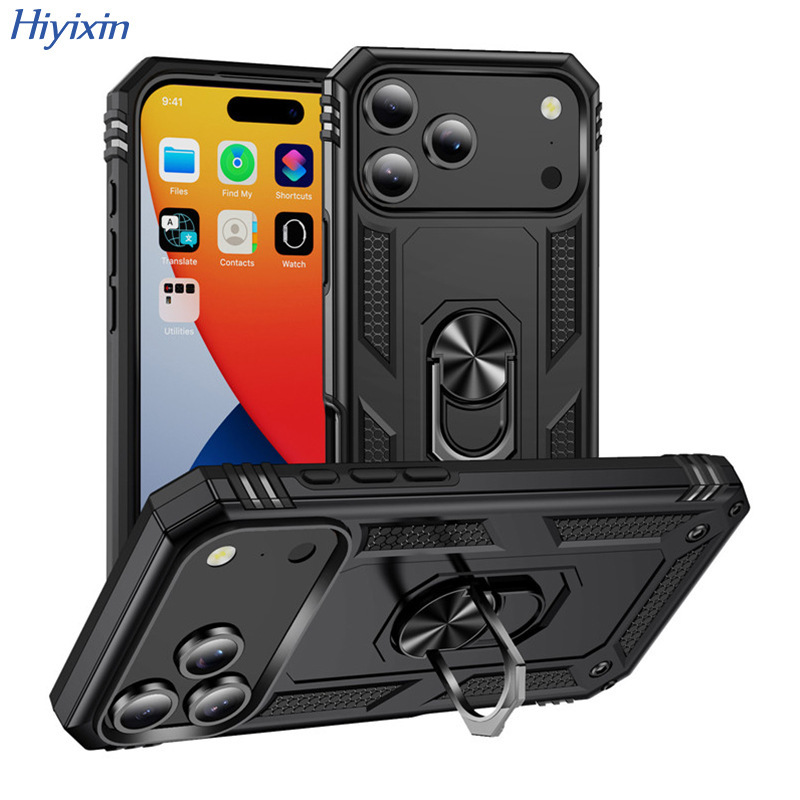 Suitable for iPhone 17Pro Max Sergeant Anti-Fall Ring Mobile Phone Case Apple 7Plus Bracket Anti-Fall Cover Suitable for iPhone 17Pro Max Sergeant Anti-Fall Ring Mobile Phone Case Apple 7Plus Bracket Anti-Fall Cover