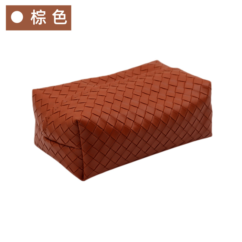 Caja de pañuelos de cuero nórdico hogar sala de estar caja de almacenamiento de pañuelos coche Bolsa de pañuelos restaurante Hotel caja de pañuelos