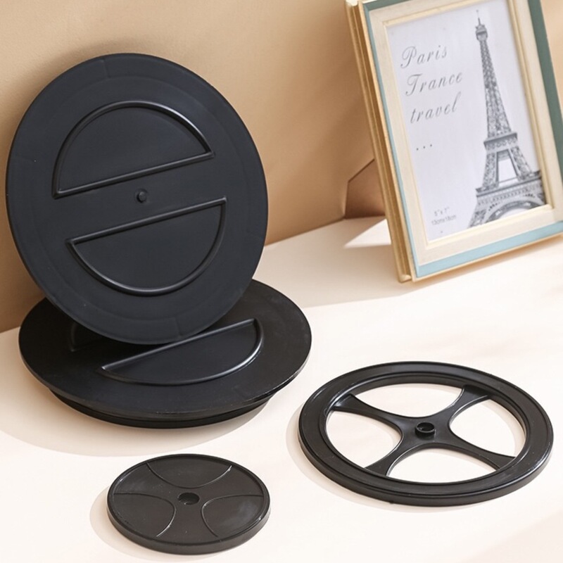 在庫あり 7inch珠プラスチック製回転台工芸品回転台座静音ディスプレイキッチン収納ラックアクセサリー家具|undefined