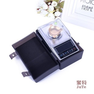 Small experimental electronic balance jewelry scale high precision 0.001g windproof gold store precision Carat scale 50g