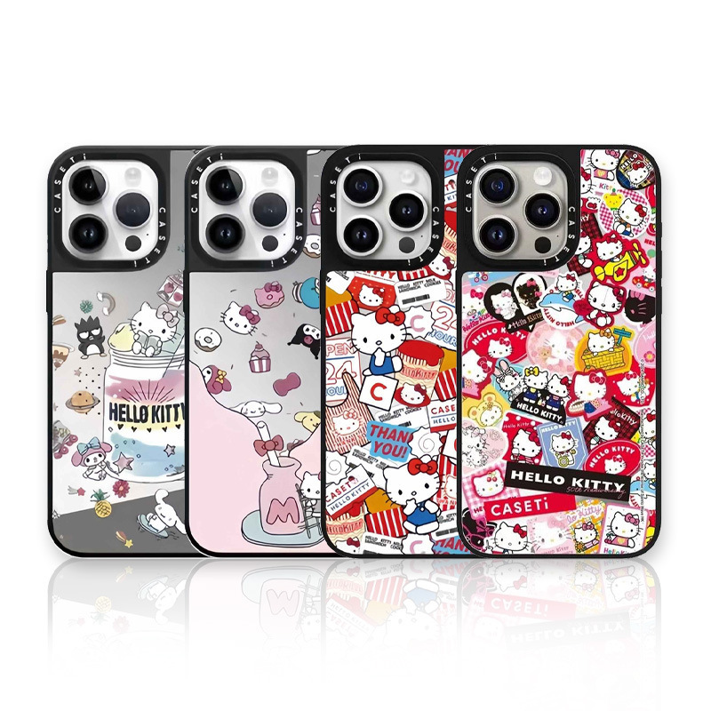 Caseti Co-Branded Hello Kitty Cute Cartoon Protective Case for Apple iPhone 16Promax