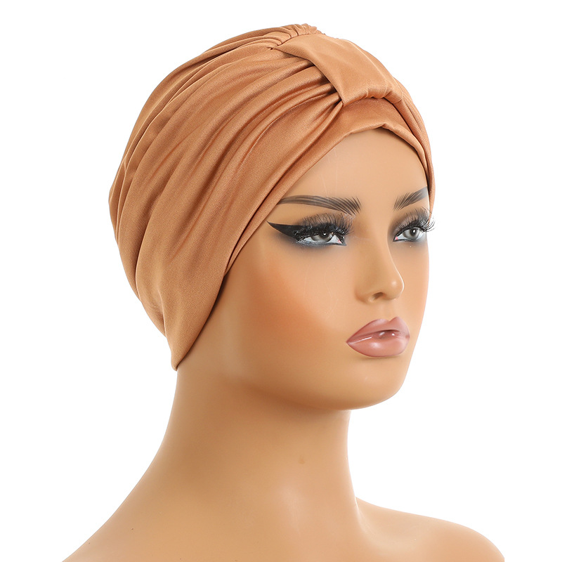 Muslim hat Women's stretch breathable comfortable before and after two headscarf cap hair cap chemotherapy cap_voghion.com