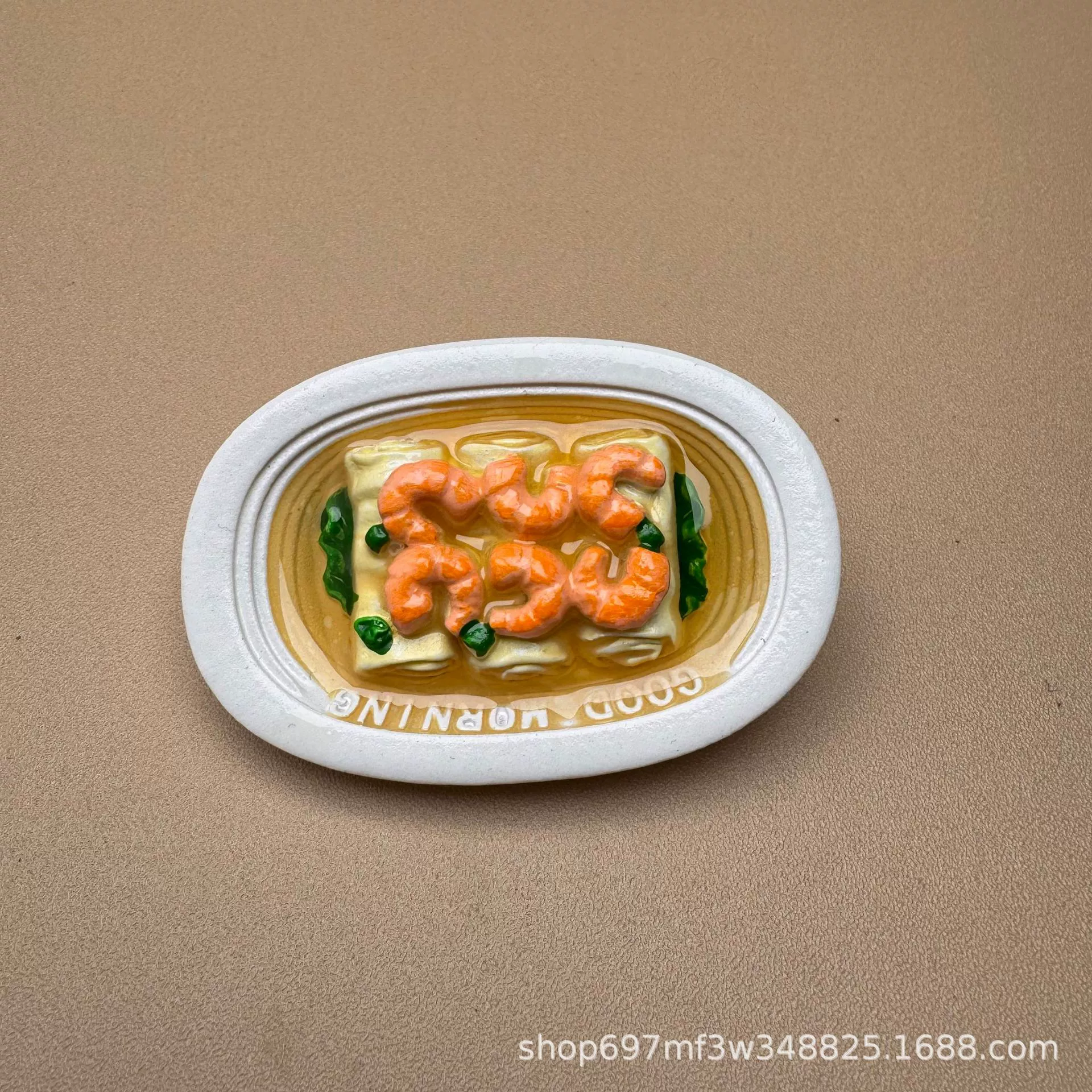 Realistic magnetic fridge magnet, three dimensional strong magnet, delicacies, in 3d format