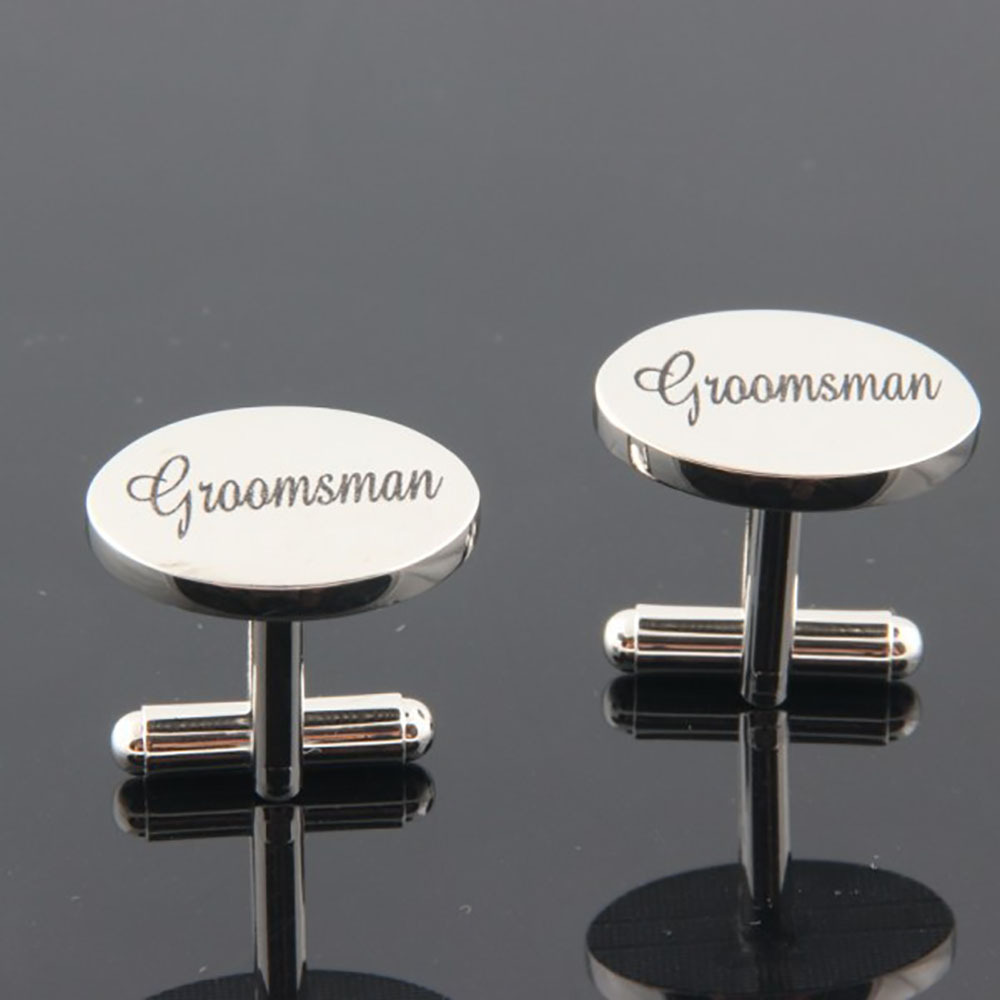 Gemelli da uomo placcati oro con lettere stile francese_voghion.com