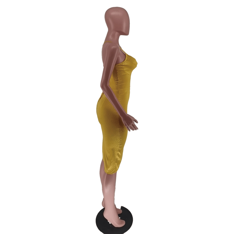 Abito donna sexy con scollo a v profondo e vita alta_voghion.com