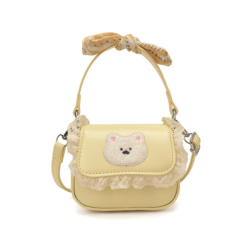 Dulce y lindo arco bolso de niña de encaje mini mochila 2026 nuevo bolso para niños