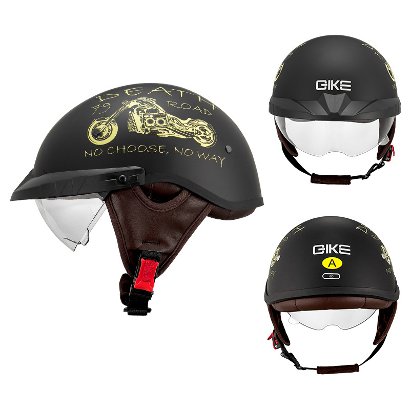 Casco de motocicleta Halle Halle Halle Helmet 3C/DOT certificado batería eléctrica coche casco de seguridad hombres y mujeres casco de ciclismo de verano