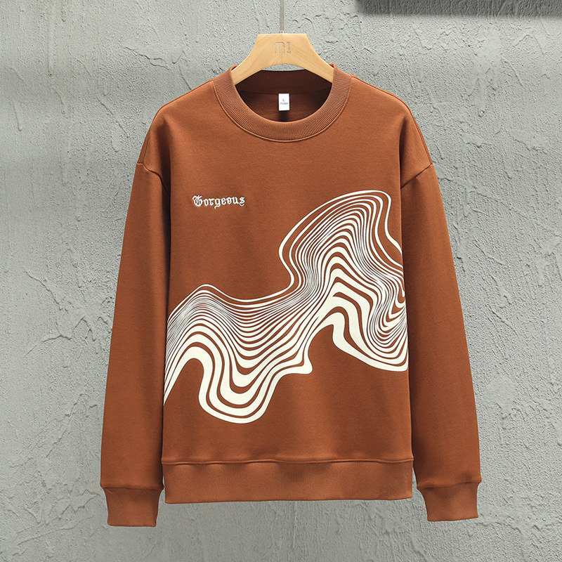 Rundhalspullover für Frühling und Herbst, neues Bottoming-Shirt, langärmeliges Oberteil, locker sitzendes Casual-Modelabel_voghion.com