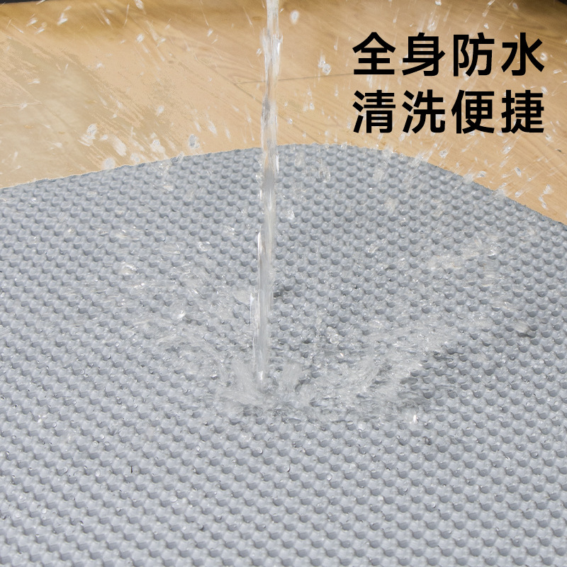 Almohadilla de arena para gatos eva de gran tamaño, filtro, anti-sacar arena para gatos, anti-salpicaduras, caja de arena para gatos, almohadilla para mascotas, doble capa, almohadilla de arena con fugas para perros y gatos