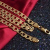 Golden necklace, wish, Amazon, European style, 750 sample gold, 6mm, wholesale