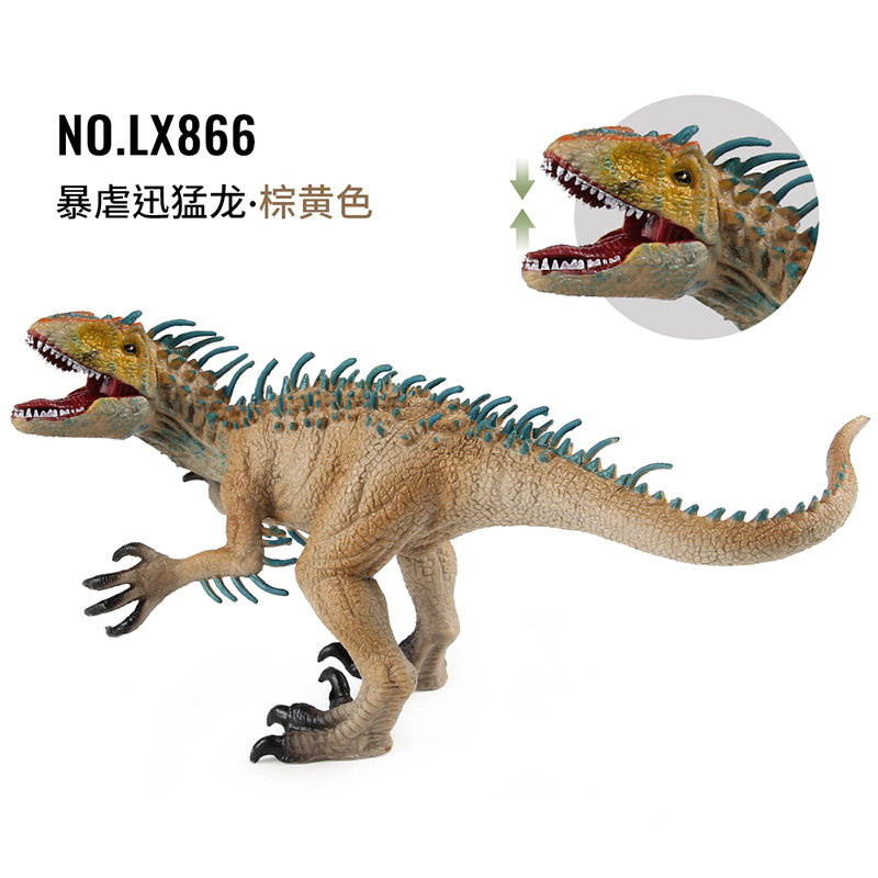 Juguetes de dinosaurios de exportación transfronteriza Triceratosaurus velociraptor Sur Zoosaurus modelo de animales juguetes ornamentales