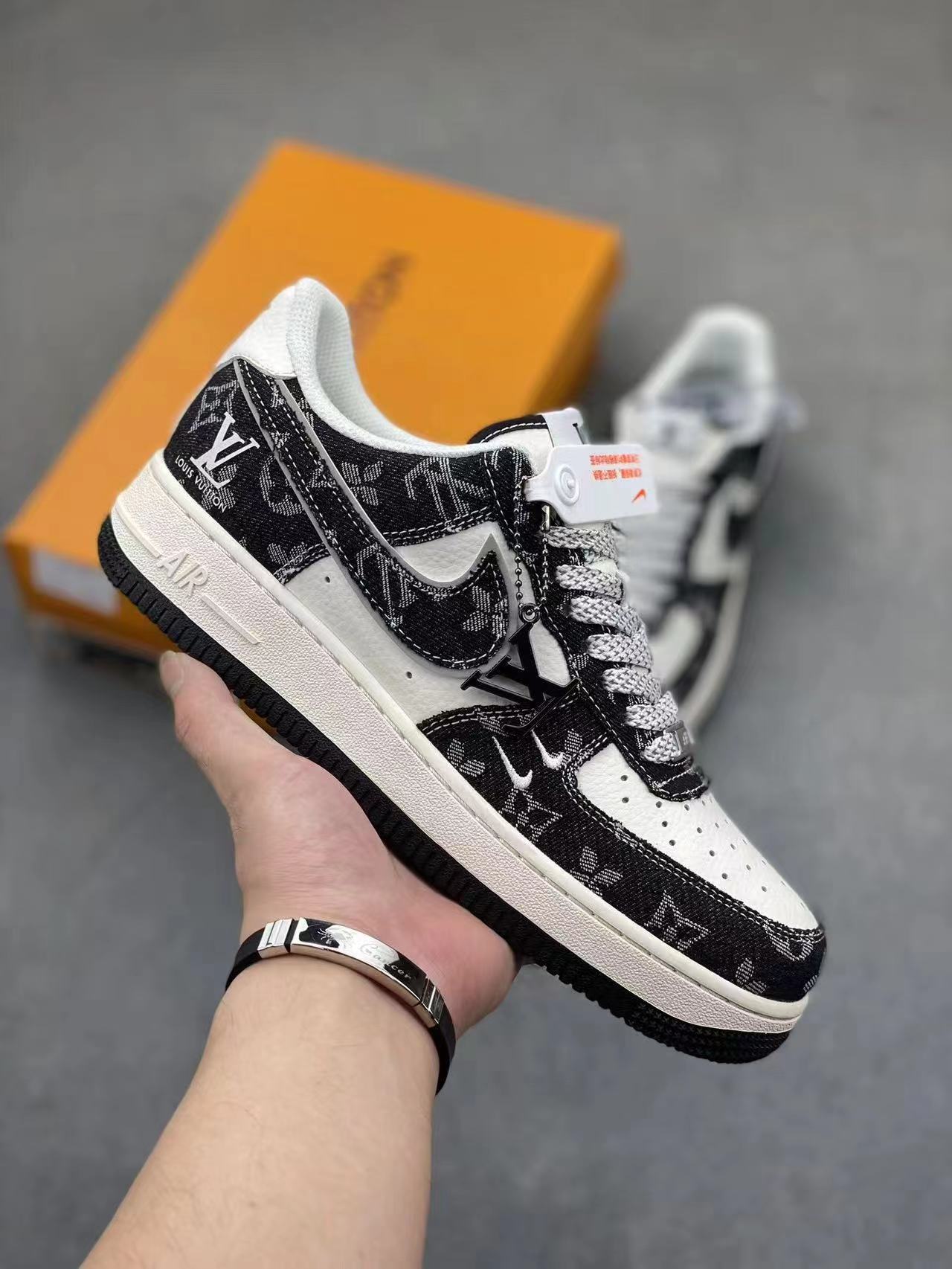 Zapatos Putian versión original de la fuerza aérea No. 1 en el extranjero marca conjunta de la cabeza de cuero en lugar de cojín de aire zapatillas deportivas para hombres y mujeres