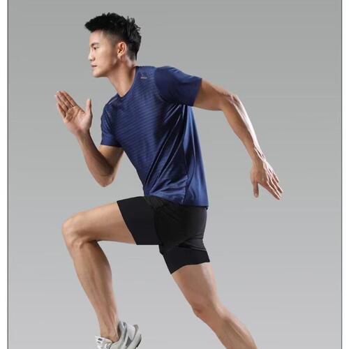 American-style shorts men double-layer basketball shorts three-point shorts lining quick-dry faux two-piece basketball pants loose sportswear men trendy
