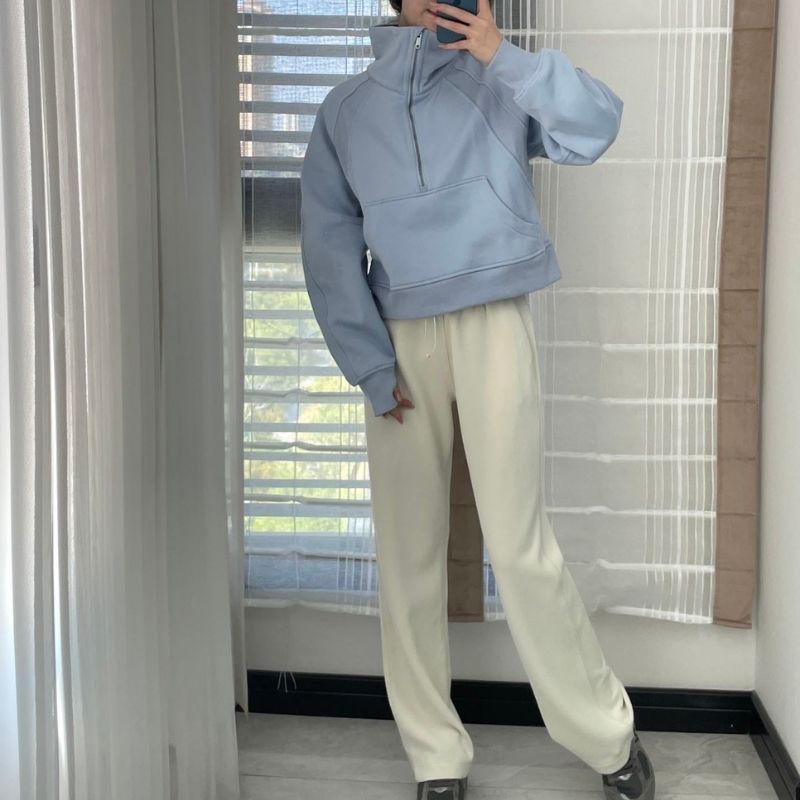 ルル レディース ストレート エアーパンツ ソフトストリーム ワイドレッグ スリム モーダル カジュアル ルーズ ハイウエスト カジュアルで多用途