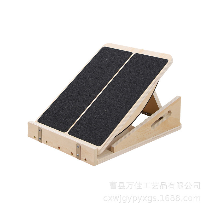 スポット木製ストレッチボードふくらはぎストレッチャー調整可能な2-in-1バランスボードフィットネスボードピラティスストレッチャー|undefined