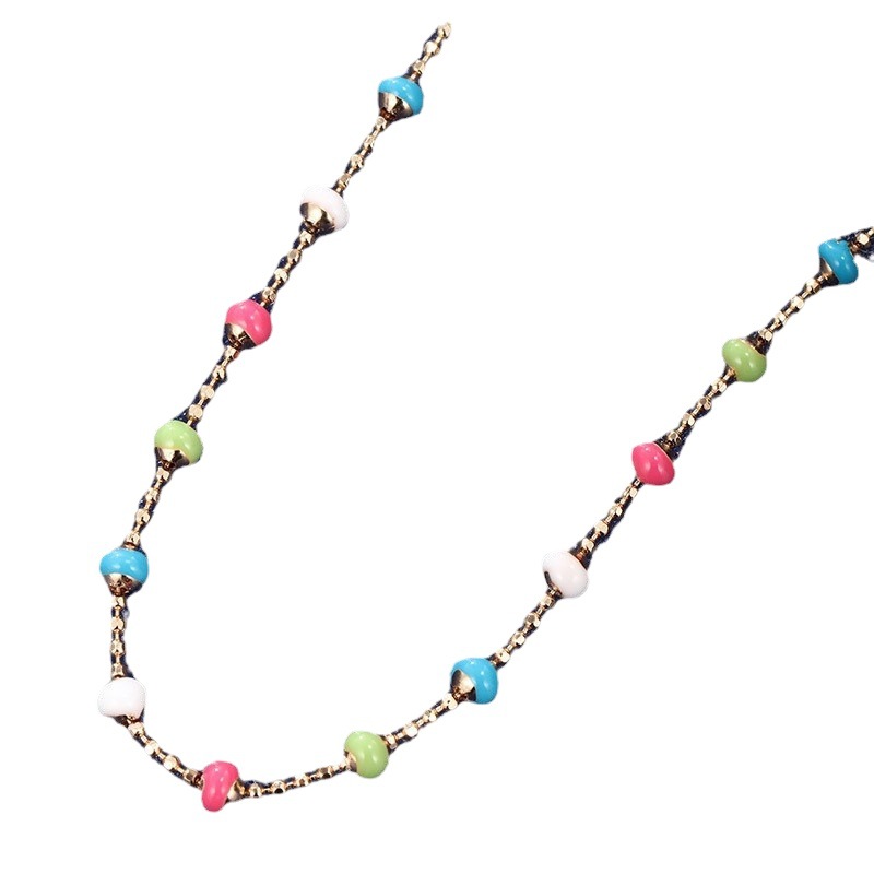 Xuping joyería europea y americana transfronteriza moda colorida moda aceite goteo aleación tobillos mujer simple personalidad playa estilo tobillos