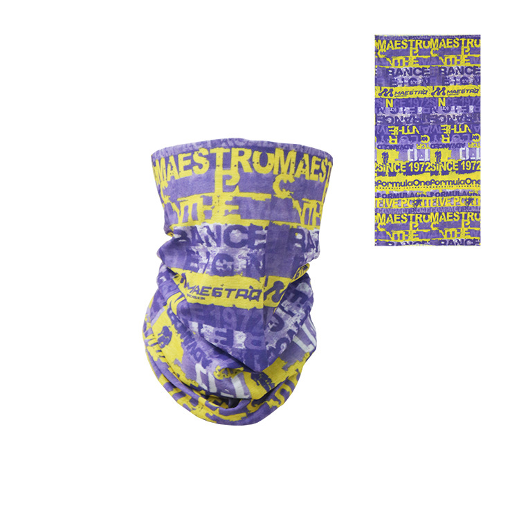 Customizable logo outdoor magic headscarf, sports cycling face mask, breathable seamless head wrap, printed sun protection headscarf