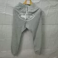 Grey White Printed Sweatpants