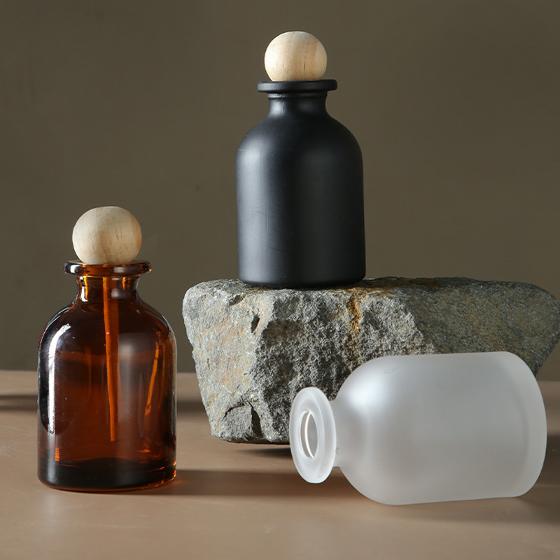 INS de moda botella de aromaterapia botella de fragancia volátil de vidrio fragancia de ratán sin fuego botella vacía de vientre grande SY219