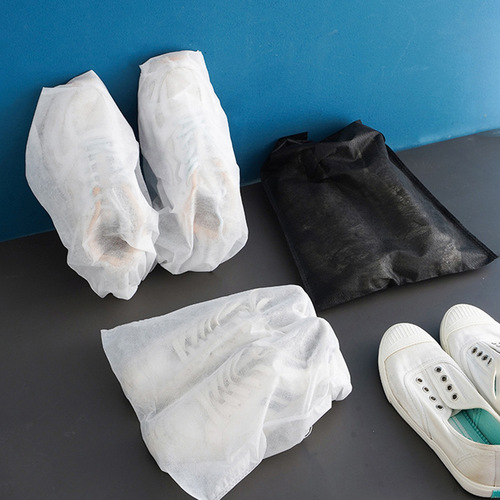 Non-woven shoe bag, drawstring storage bag, drawstring bag for drying white shoes, anti-dust, anti-yellow drying bag, travel shoe cover