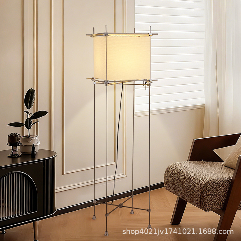Designer Vintage Handmade Stainless Steel Fabric Floor Lamp Table Lamp Pendant Lamp Wabi-Sabi Style Living Room Homestay Tea Room Designer Vintage Handmade Stainless Steel Fabric Floor Lamp Table Lamp Pendant Lamp Wabi-Sabi Style Living Room Homestay Tea Room