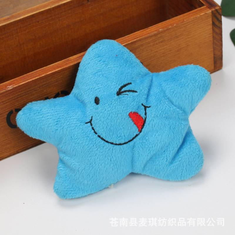 Nueva mascota de peluche de juguete de sonido molienda gato y perro de juguete fruta Chuck animal suministros para mascotas en stock al por mayor