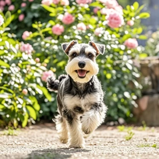 纯种雪纳瑞幼犬活体雪纳瑞幼崽小狗活物椒盐雪纳瑞家养小型宠物犬