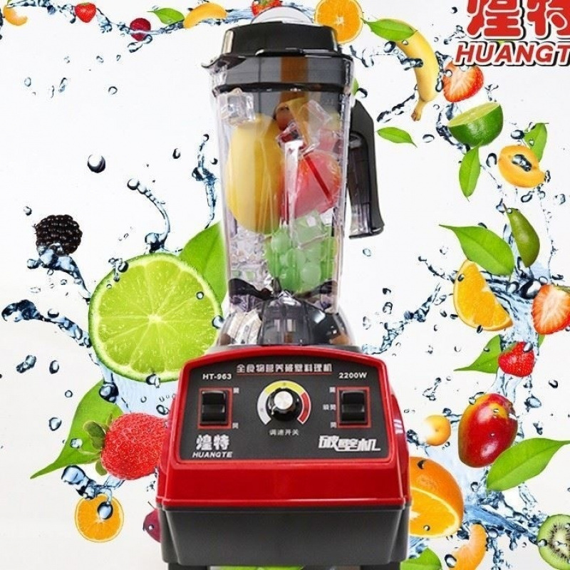 Huang Te HT - 963 máquina de cocina de pared rotura máquina de hielo de arena gran fuerza tienda de té de leche trituradora de hielo comercial exprimidora de leche de soja
