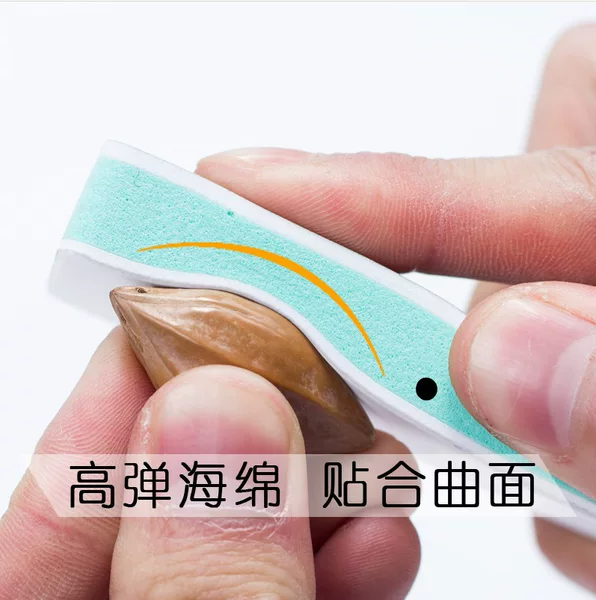 in stock Green and White Wipe Silver Polishing Board Polishing Strip Wen Play Scraping Porcelain Pulping Thrive Bodhi Walnut Silver Polishing