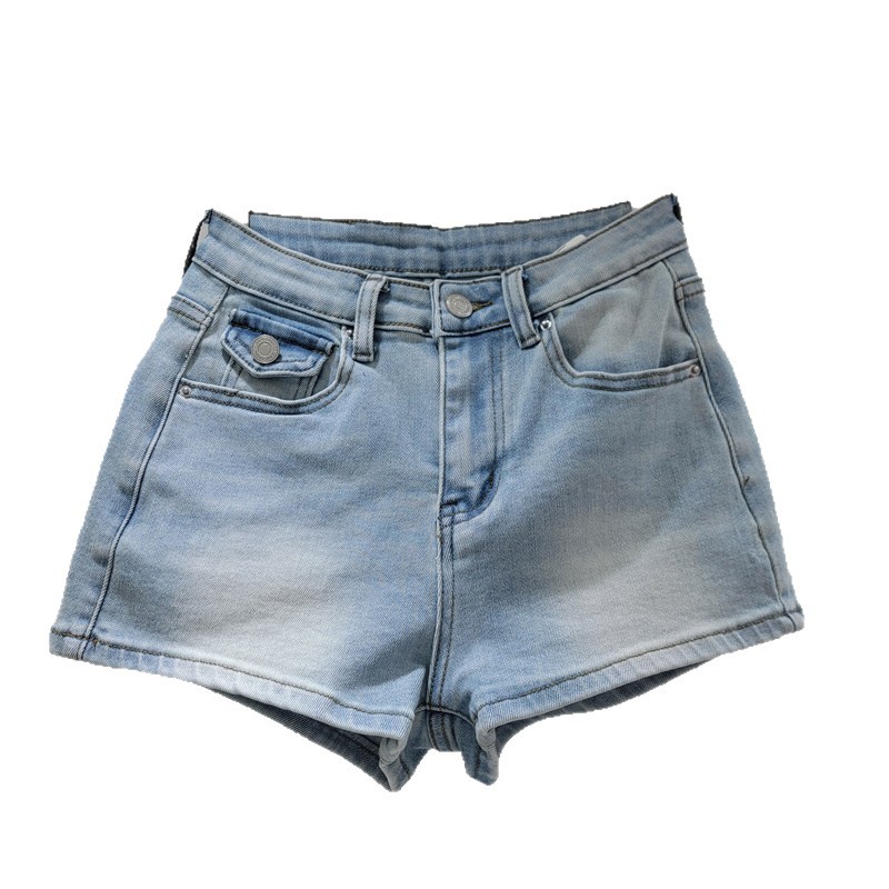Pantalones Cortos Denim Elásticos de Mezclilla Elástico para Verano