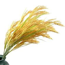 仿真稻谷稻穗 摄影道具家居园林造景长茎黄金麦穗 假植物塑料绿植