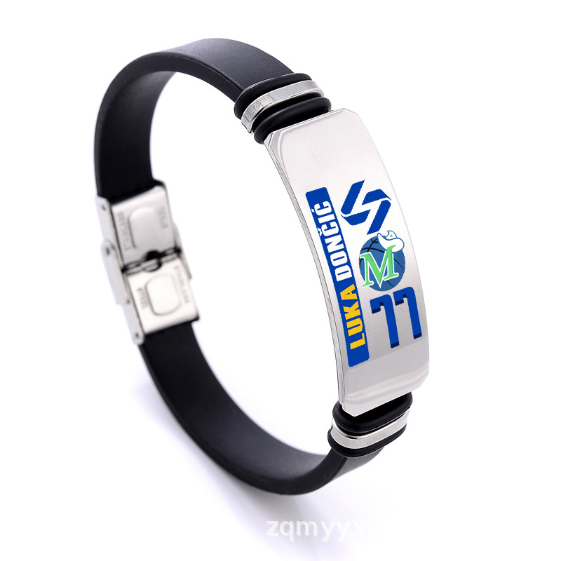 스테인리스 스틸 팔찌 (실버 컬러 일러스트) 돈치치