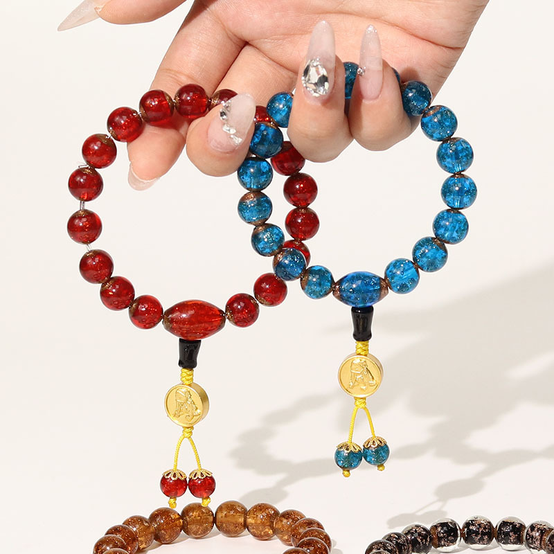 定制新中式手串手链男女高级感吉祥如意古法琉璃佛珠景区寺庙饰品