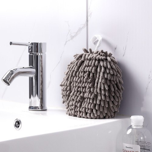 Chenille hand towel hanging absorbent quick-drying handball children's home cute handkerchief rag kitchen bathroom